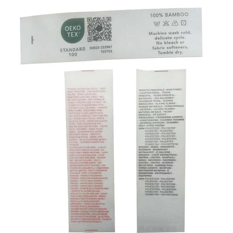 Double Sided Wash Label